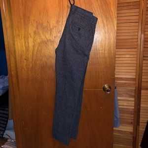 Blue Gray Plaid Pants